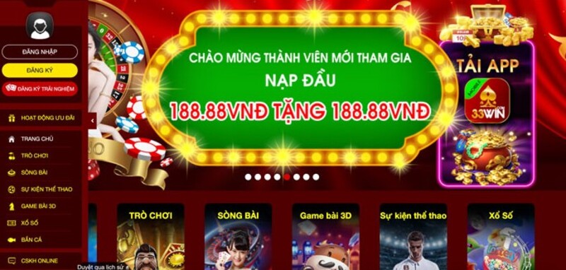 33win xổ số cực nhiều ưu đãi