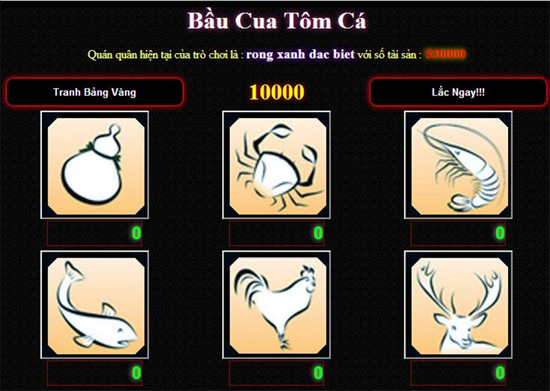 Kinh nghiệm chơi bầu cua tôm cá